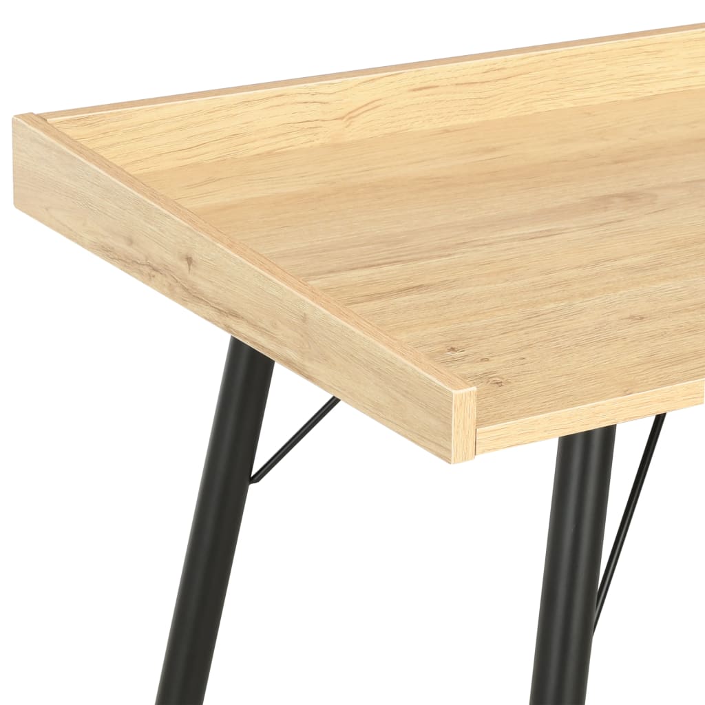 vidaXL Schreibtisch Eiche 90×50×79 cm - Image 4