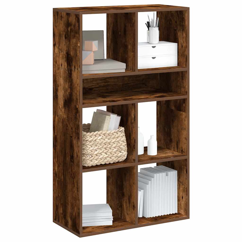 vidaXL Bücherregal Räuchereiche 66x31x112 cm Holzwerkstoff