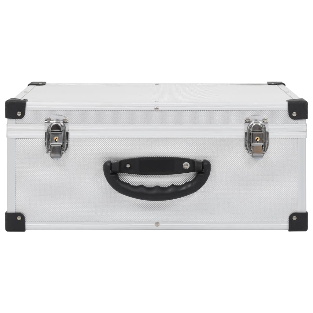 vidaXL CD-Koffer für 60 CDs Aluminium ABS Silbern - Image 3