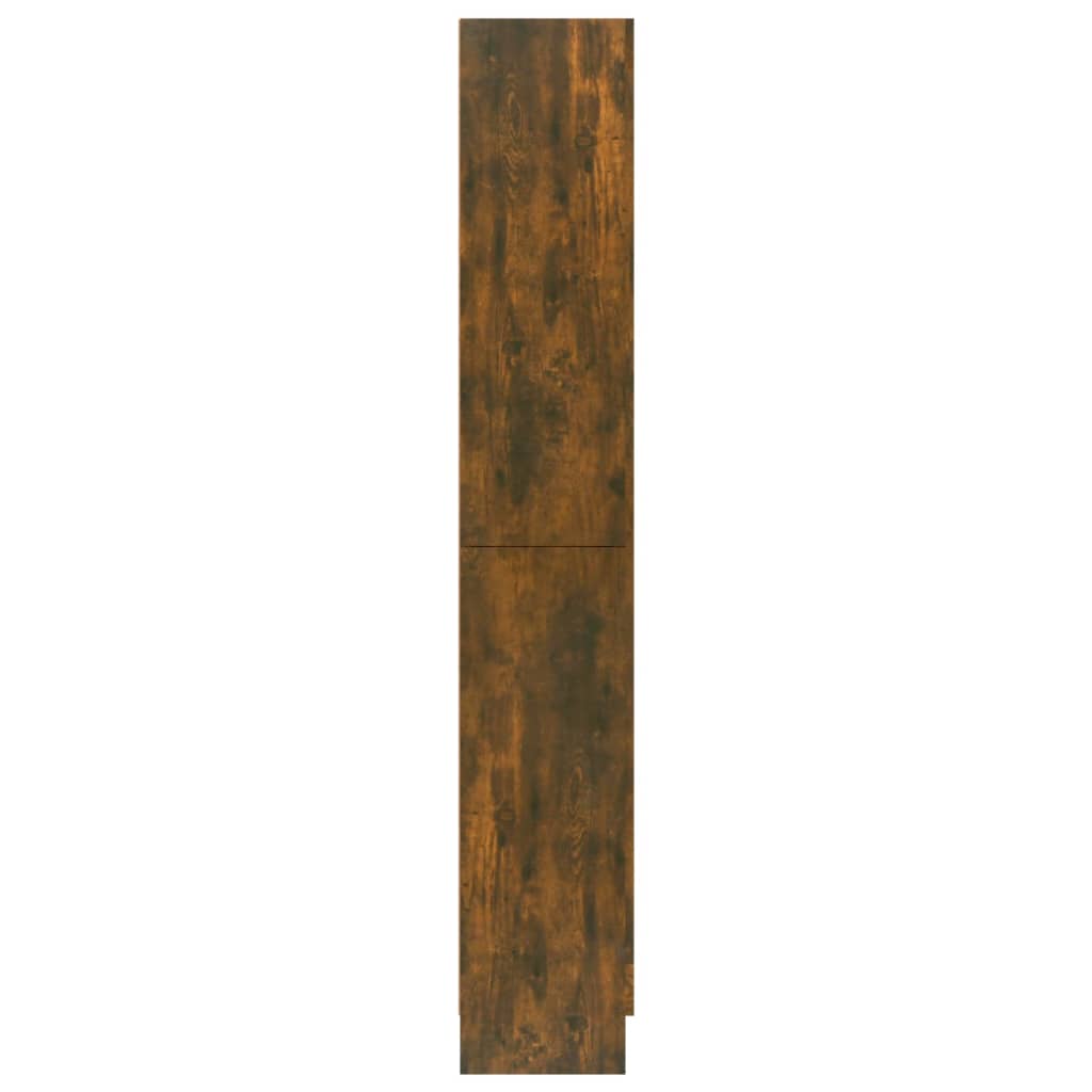 vidaXL Vitrinenschrank Räuchereiche 82,5x30,5x185 cm Holzwerkstoff - Image 4