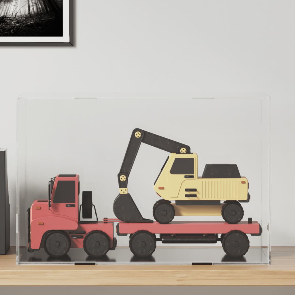 vidaXL Displaybox Transparent 56x36x37 cm Acryl