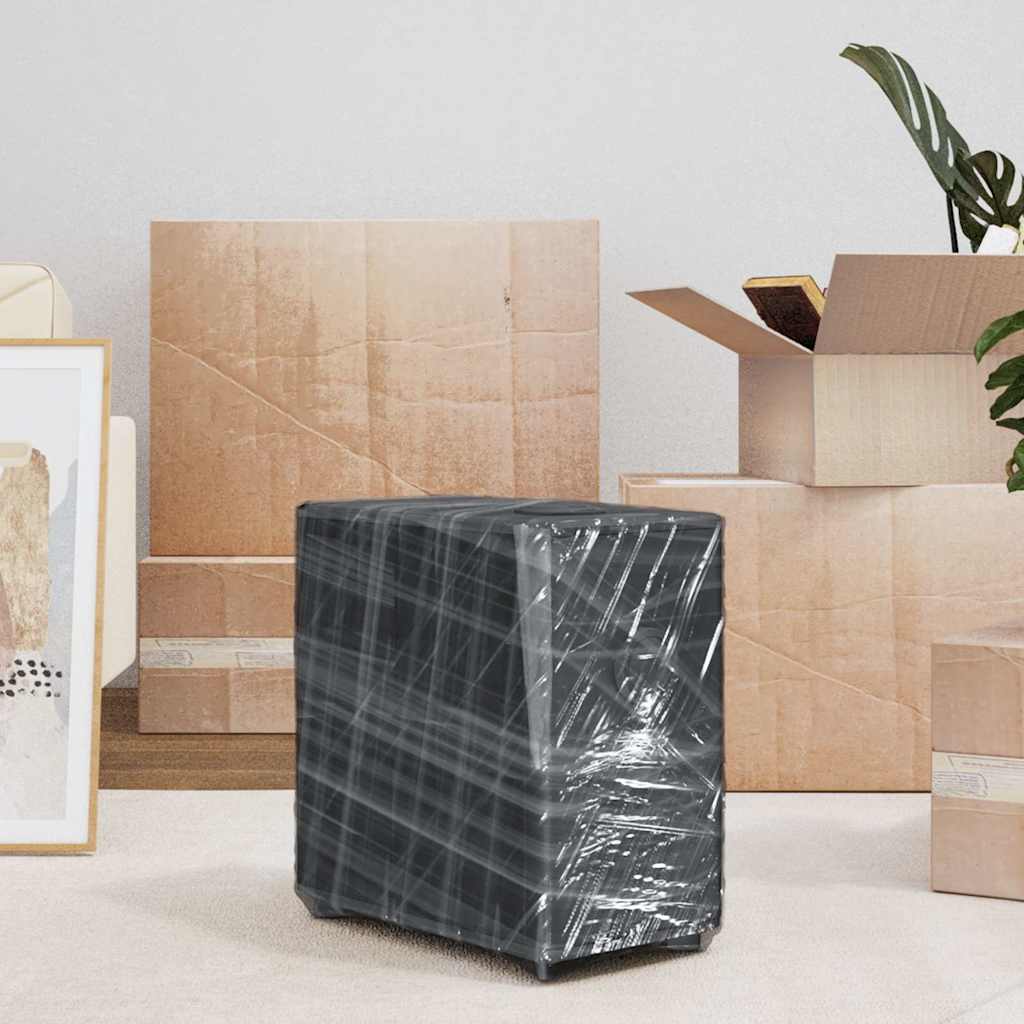 vidaXL Stretchfolie 2 Stk. Transparent 20 µm 50 cm x 300 m - Image 3