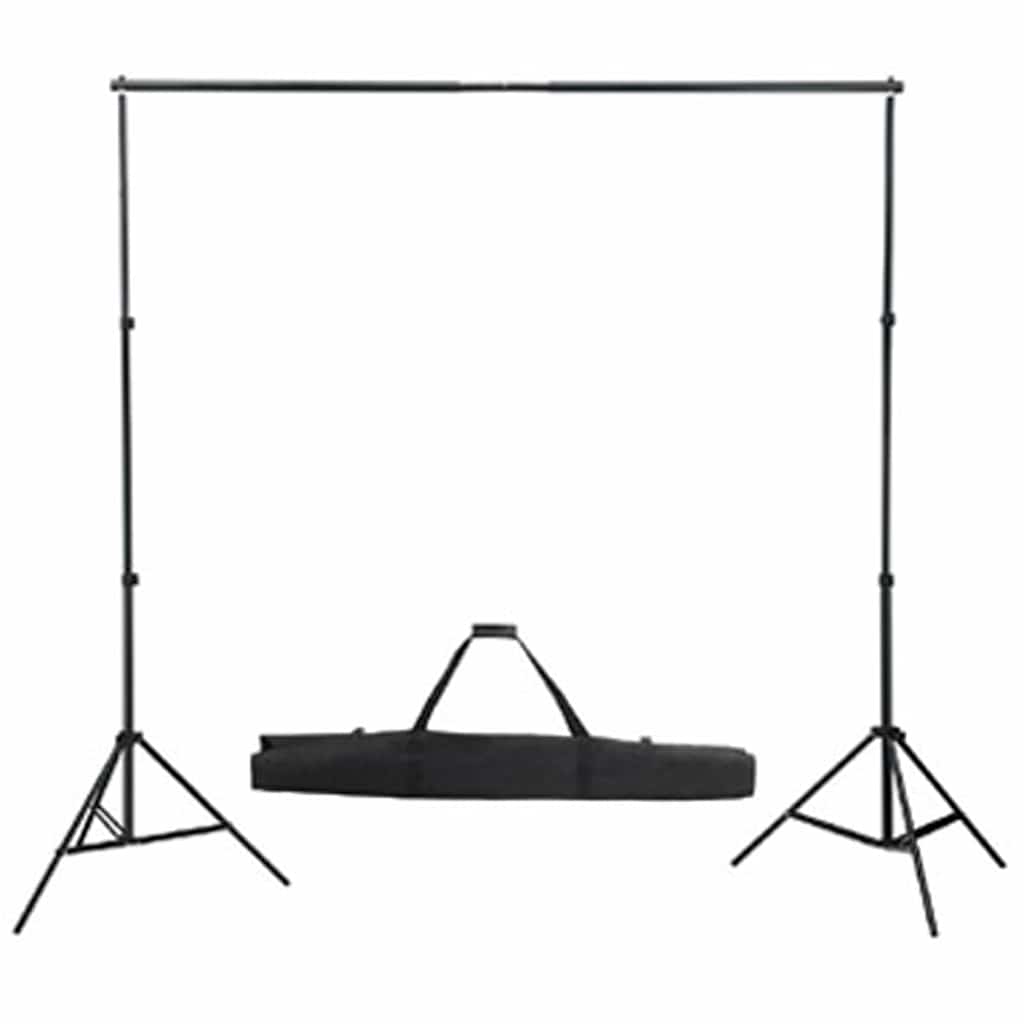 vidaXL Fotostudio-Set mit Schwarzem Hintergrund 600×300 & Leuchten - Image 5