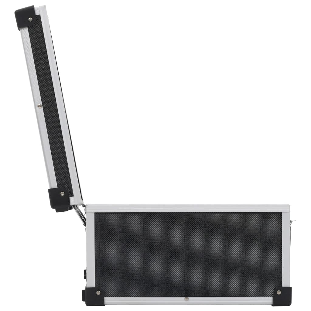 vidaXL CD-Koffer für 60 CDs Aluminium ABS Schwarz - Image 6