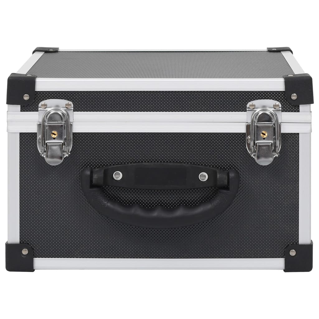 vidaXL CD-Koffer für 40 CDs Aluminium ABS Schwarz - Image 3