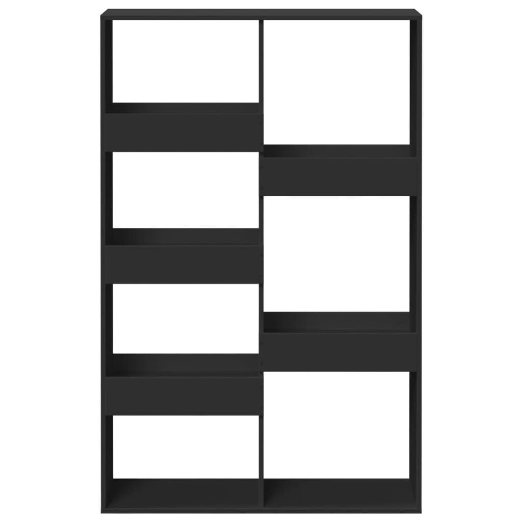 vidaXL Raumteiler Schwarz 100x33x155,5 cm Holzwerkstoff - Image 4