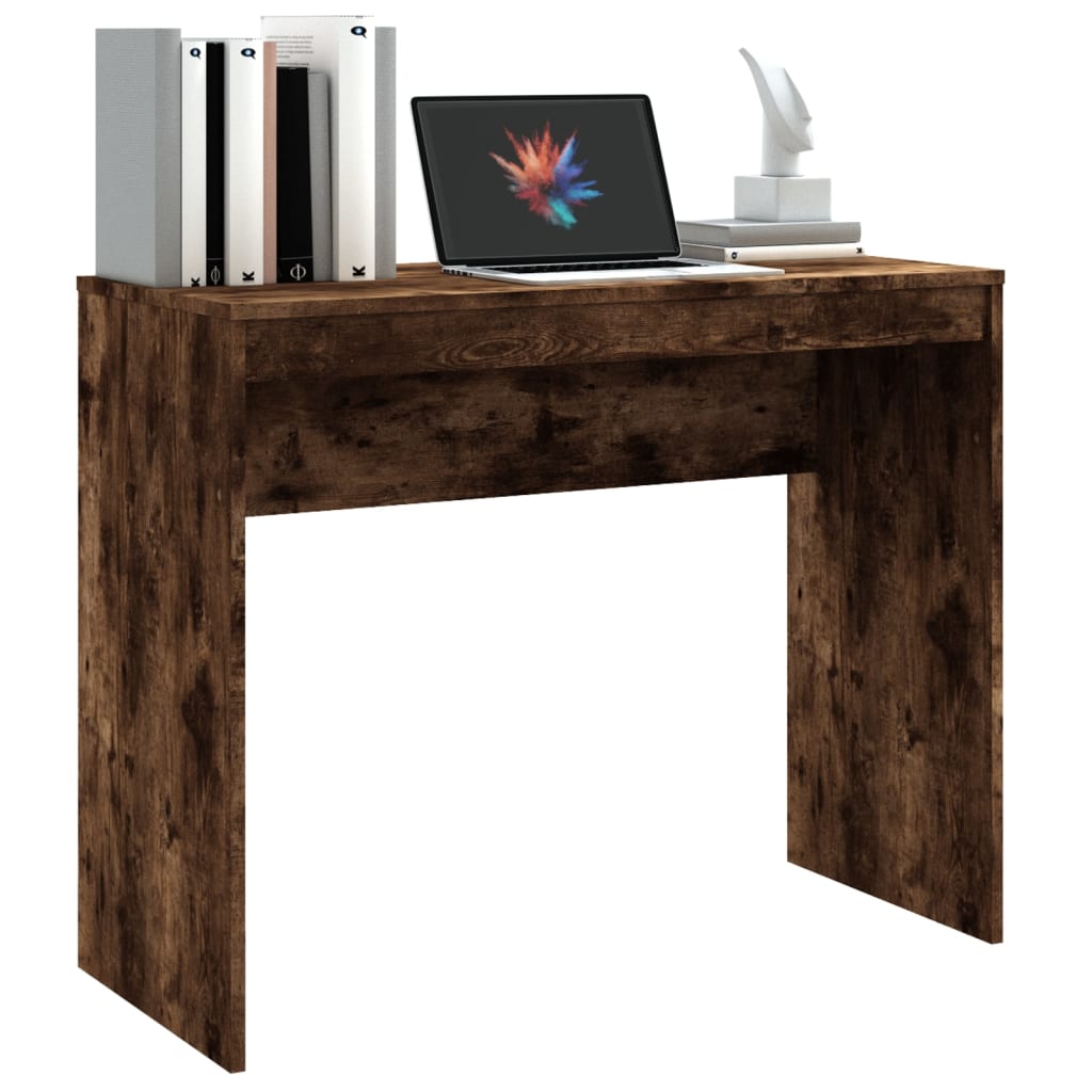 vidaXL Schreibtisch Räuchereiche 90x40x72 cm Holzwerkstoff - Image 4
