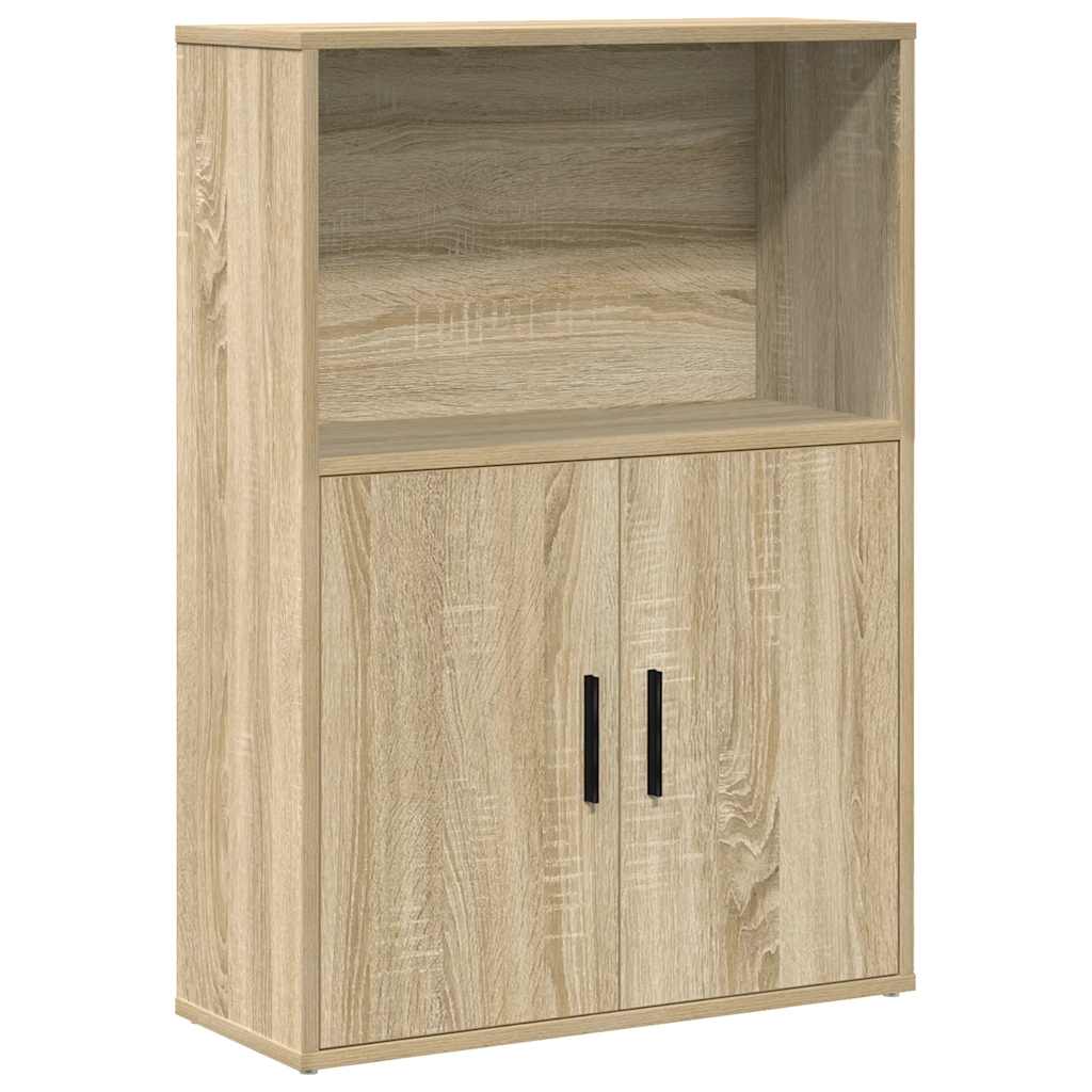vidaXL Bücherregal Sonoma-Eiche 60x24x85 cm Holzwerkstoff