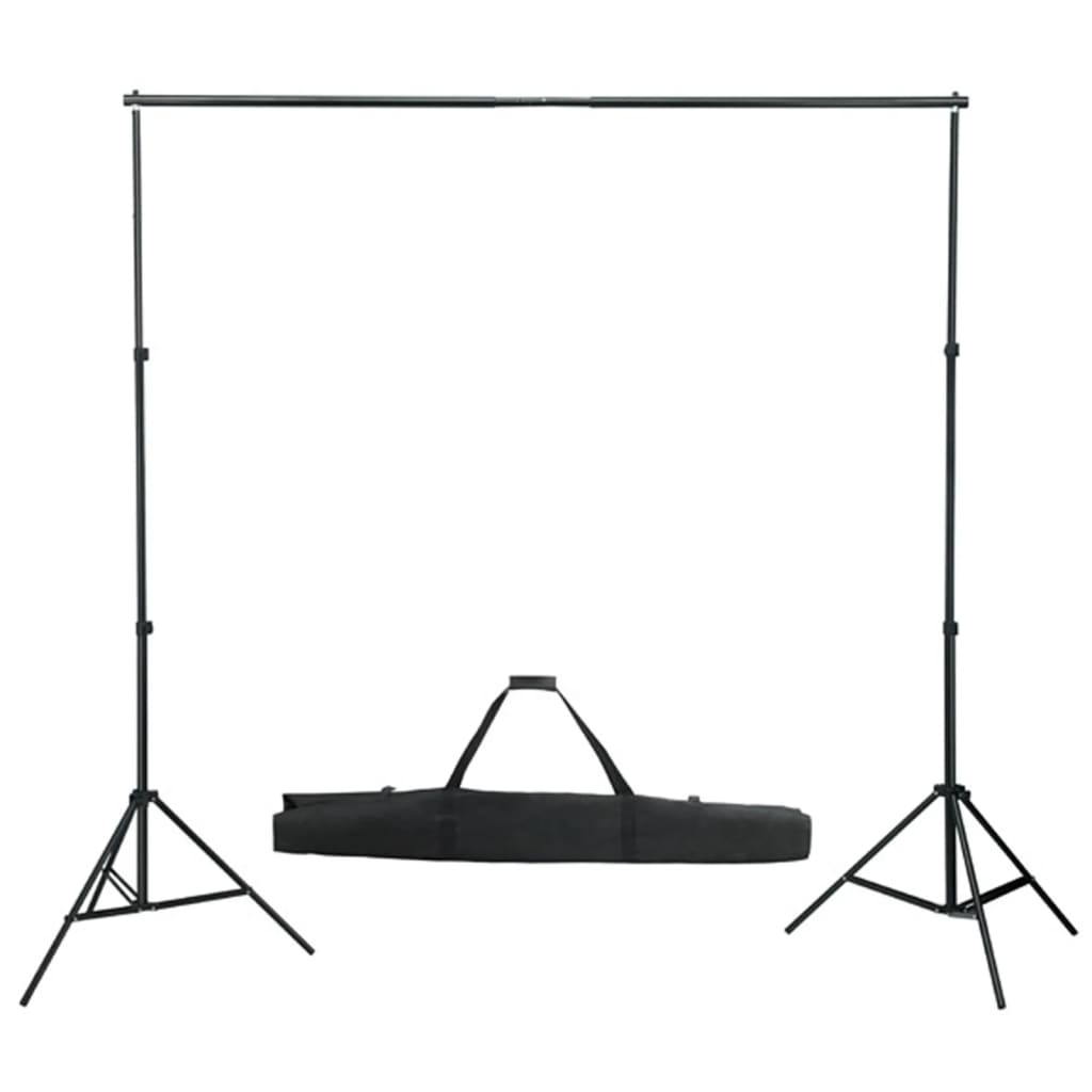 vidaXL Fotostudio-Set mit Softboxen, Hintergrundsystem und Reflektor - Image 4