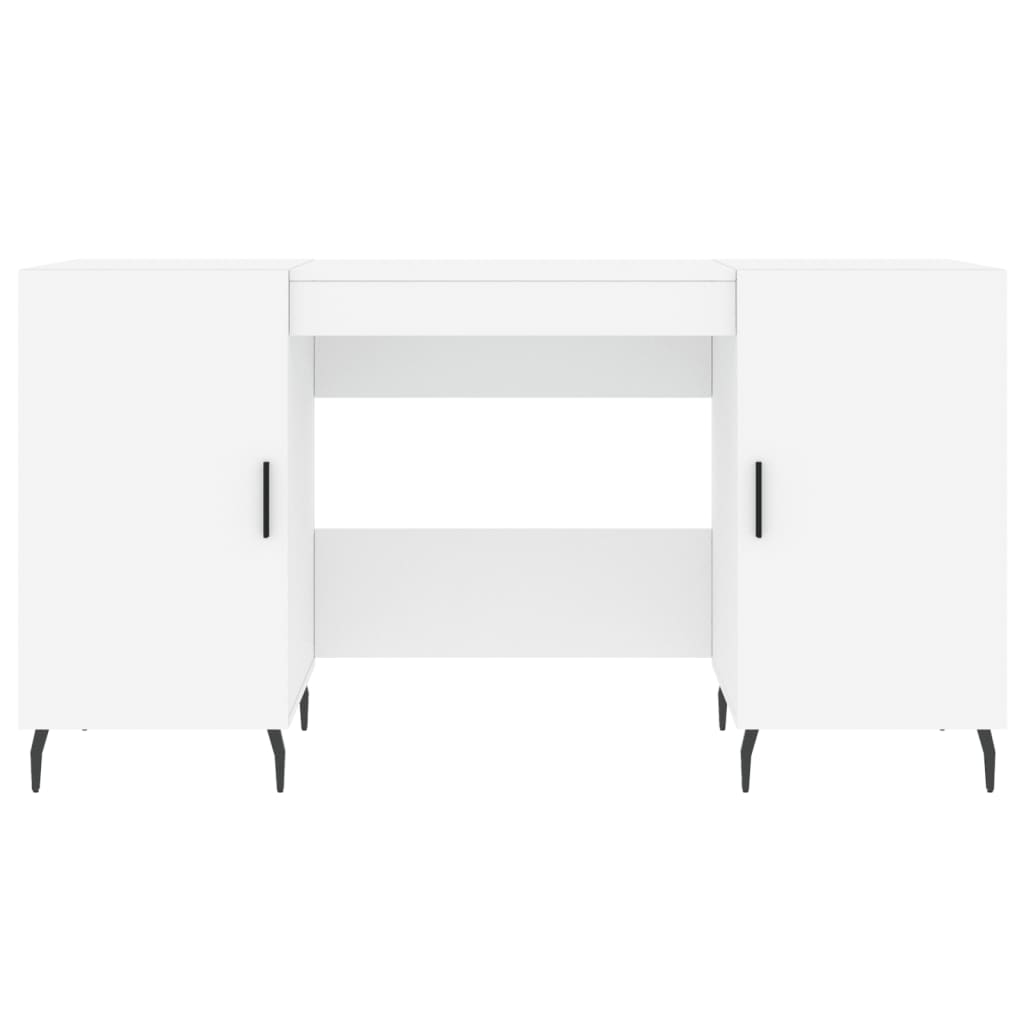 vidaXL Schreibtisch Weiß 140x50x75 cm Holzwerkstoff - Image 6