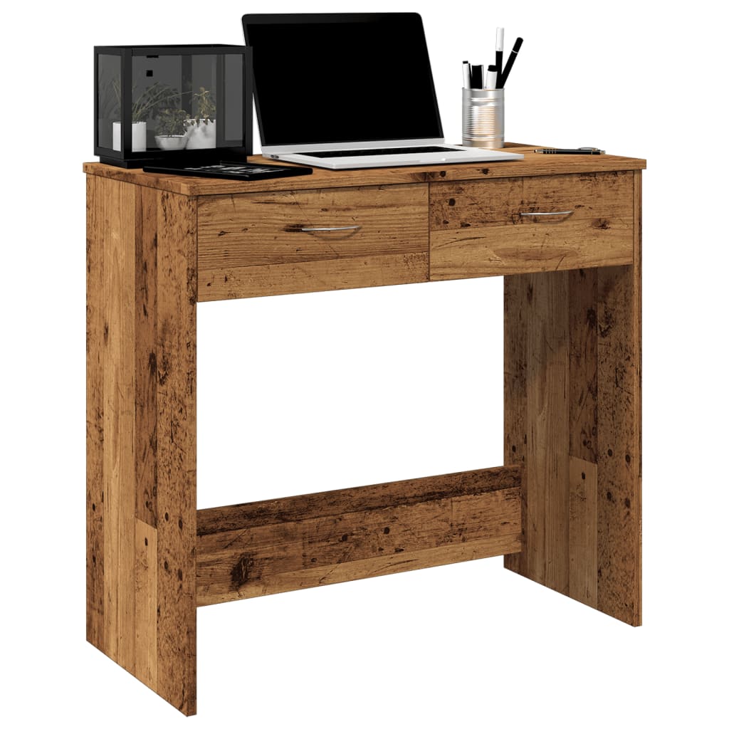 vidaXL Schreibtisch Altholz-Optik 80x40x75 cm Holzwerkstoff - Image 4