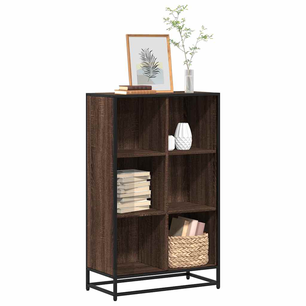 vidaXL Bücherregal Braun Eichen-Optik 65,5x33x107,5 cm Holzwerkstoff
