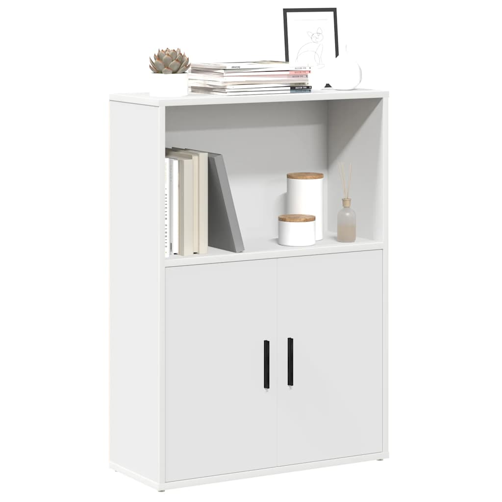 vidaXL Bücherregal Weiß 60x24x85 cm Holzwerkstoff