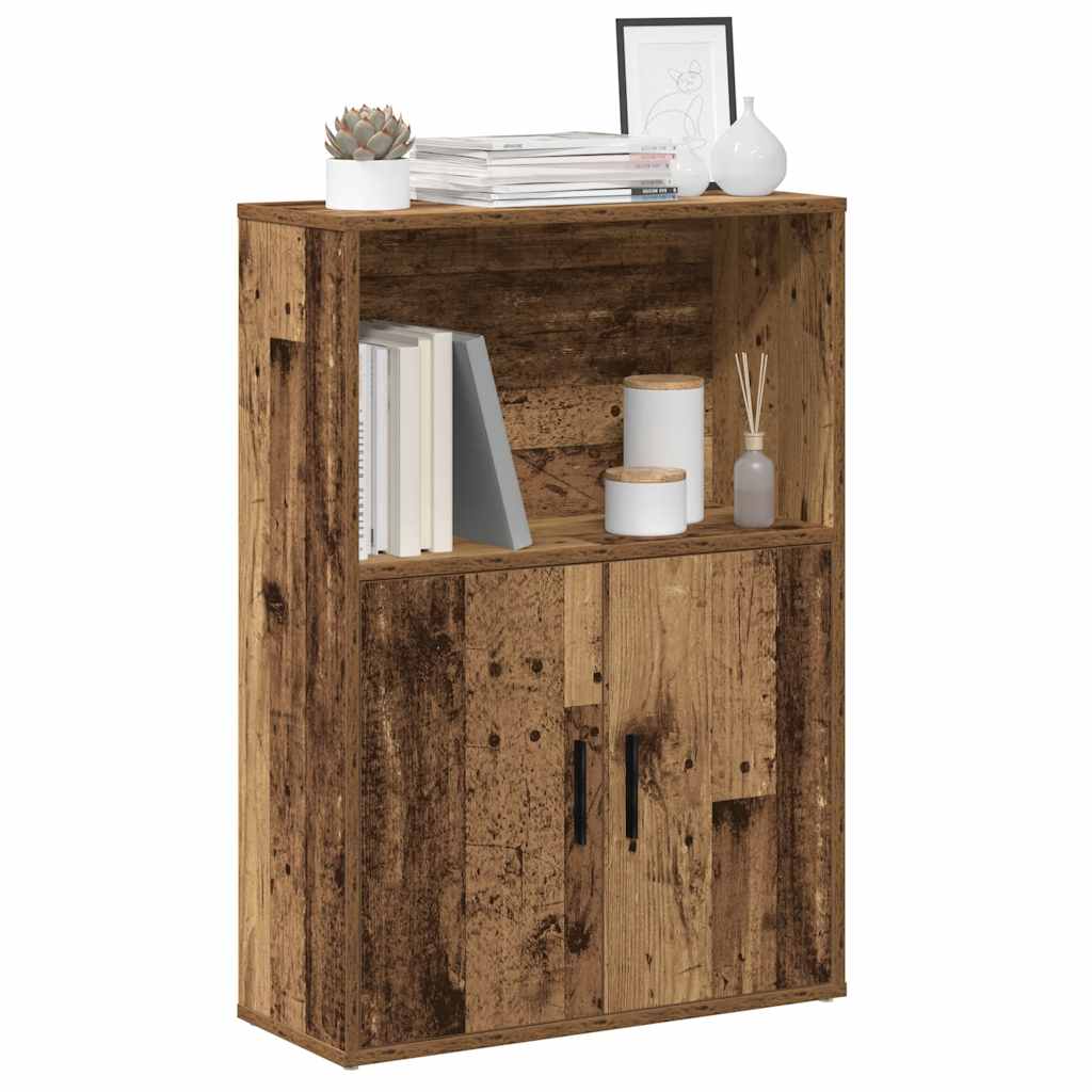 vidaXL Bücherregal Altholz-Optik 60x24x85 cm Holzwerkstoff