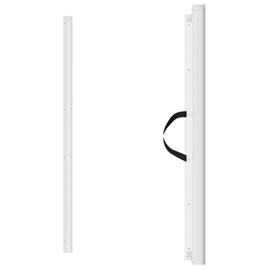 vidaXL Haustier-Barriere Ausziehbar Weiß 82,5x125 cm - Image 4