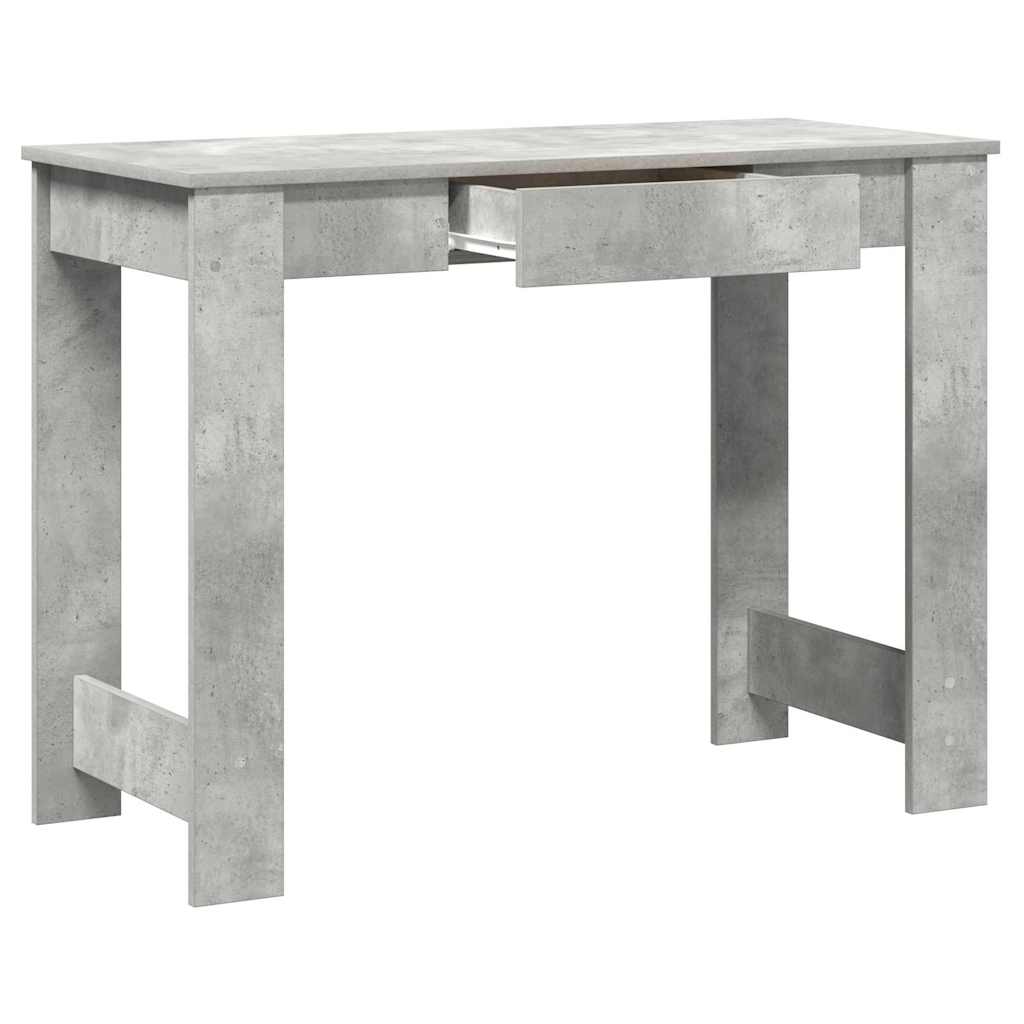 vidaXL Schreibtisch Betongrau 100x45x75 cm Holzwerkstoff - Image 5