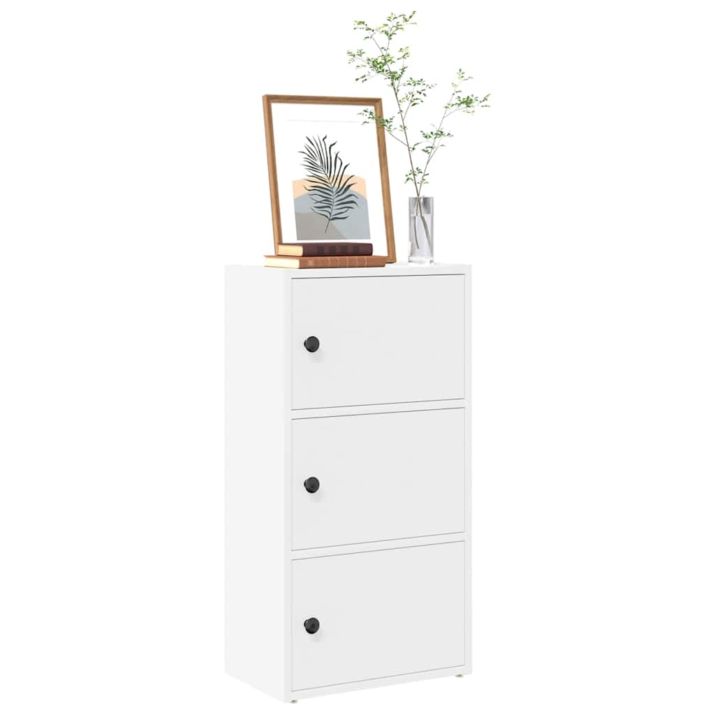 vidaXL Bücherregal Weiß 40x24x77 cm Holzwerkstoff