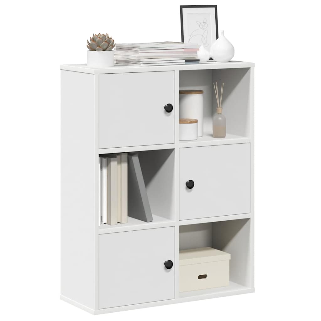 vidaXL Bücherregal Weiß 60x24x76,5 cm Holzwerkstoff