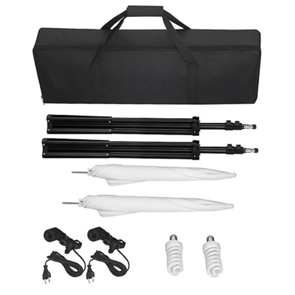 vidaXL Fotostudio-Set mit Grünem Hintergrund 600×300 & Leuchten - Image 4