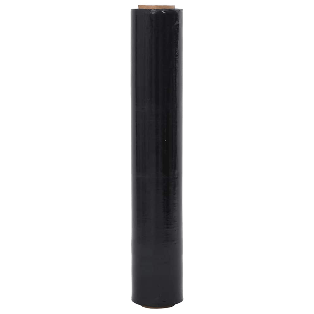 vidaXL Stretchfolie 6 Stk. Schwarz 20 µm 50 cm x 300 m - Image 4