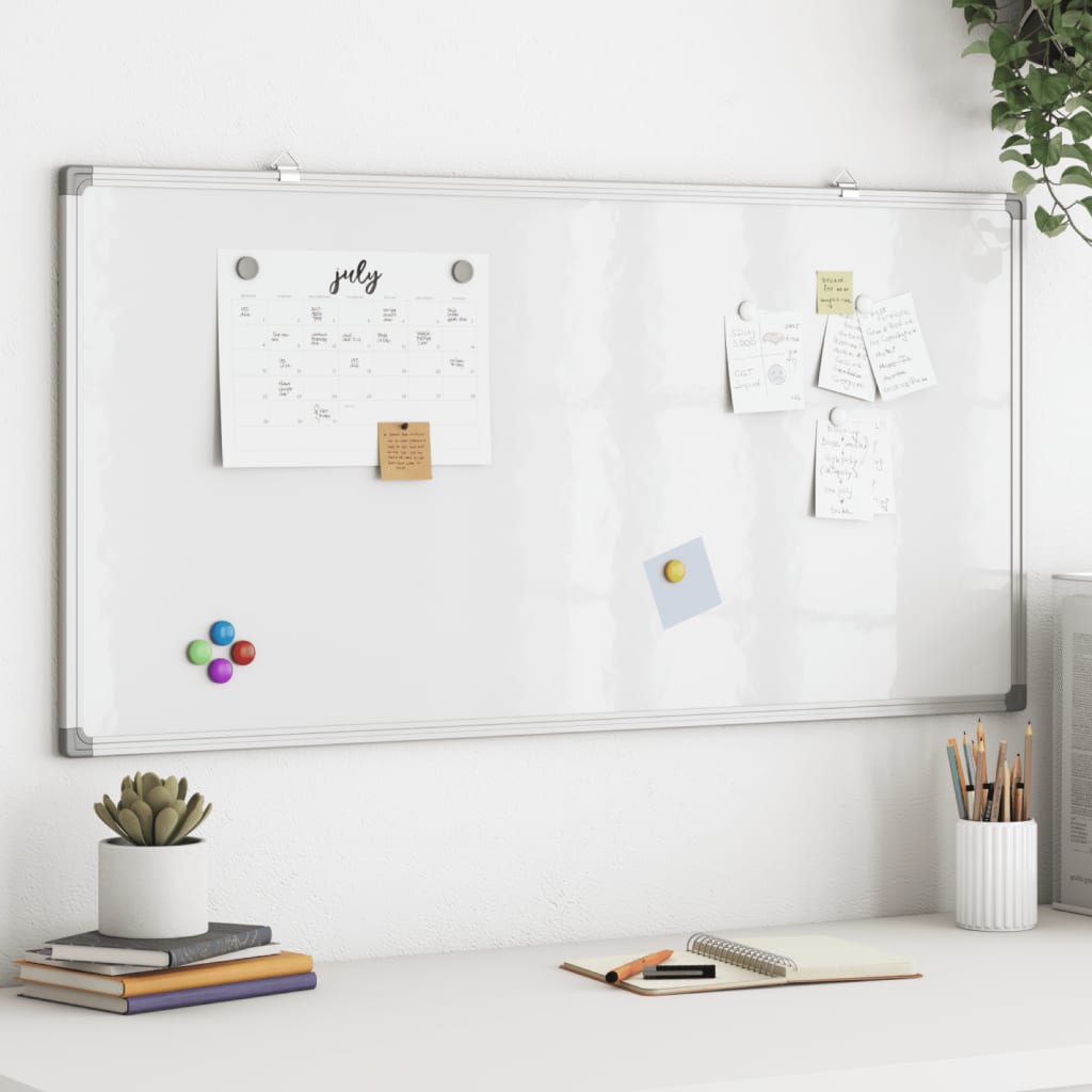 vidaXL Magnetisches Whiteboard 60x30x1,7 cm Aluminium