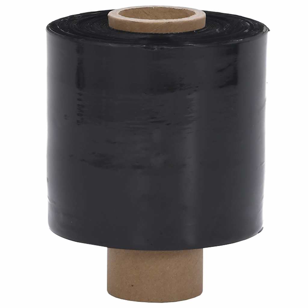 vidaXL Stretchfolien 10 Stk. Schwarz 23 µm 10 cm x 300 m - Image 5