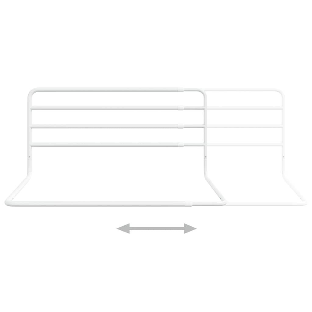 vidaXL Kleinkind-Bettschutzgitter Weiß (76-137)x55 cm Eisen - Image 6