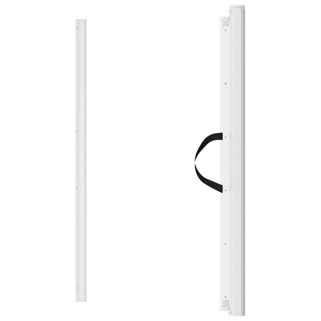 vidaXL Haustier-Barriere Ausziehbar Weiß 117,5x125 cm - Image 4