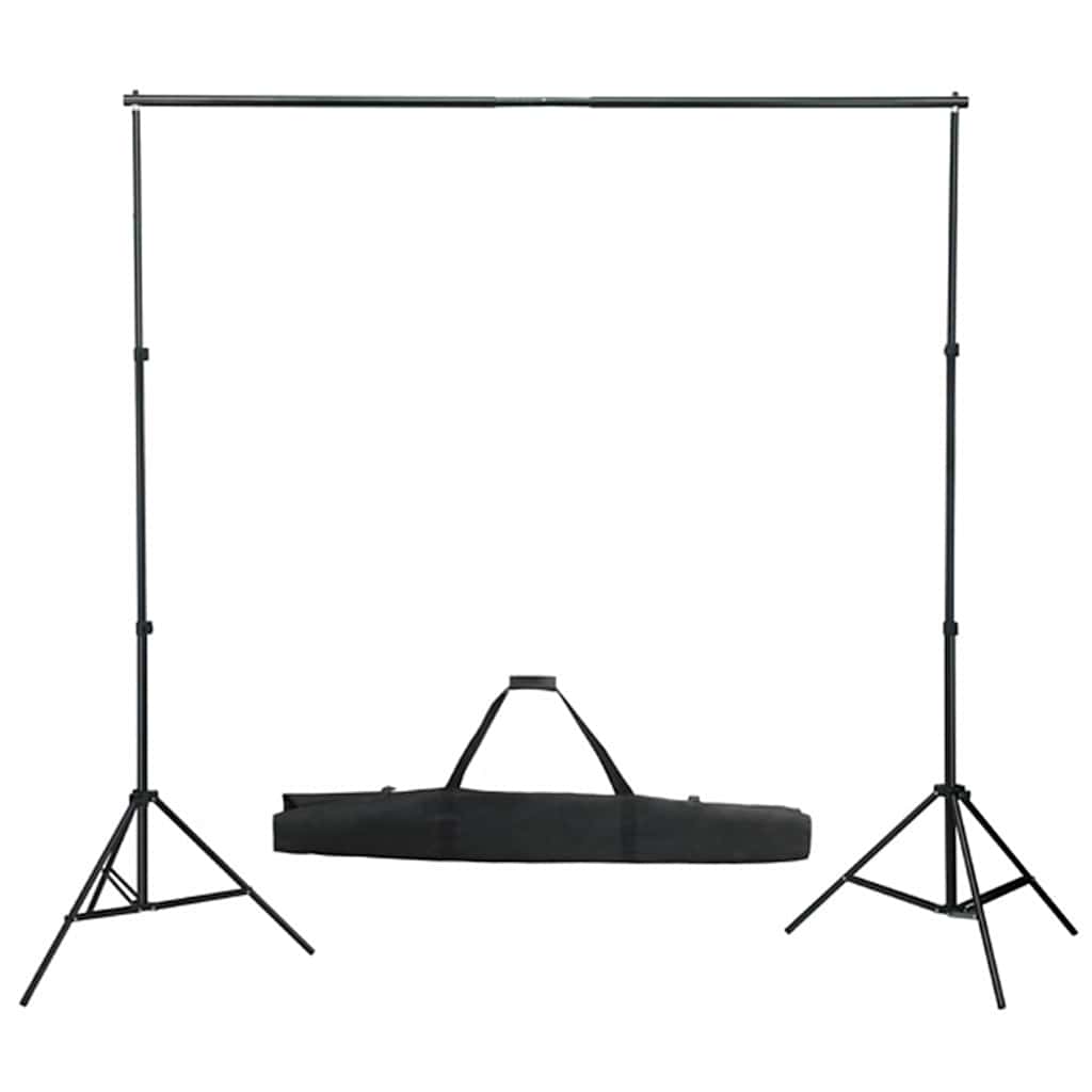 vidaXL Fotostudio-Set mit Softboxen, Hintergrundsystem und Reflektor - Image 4