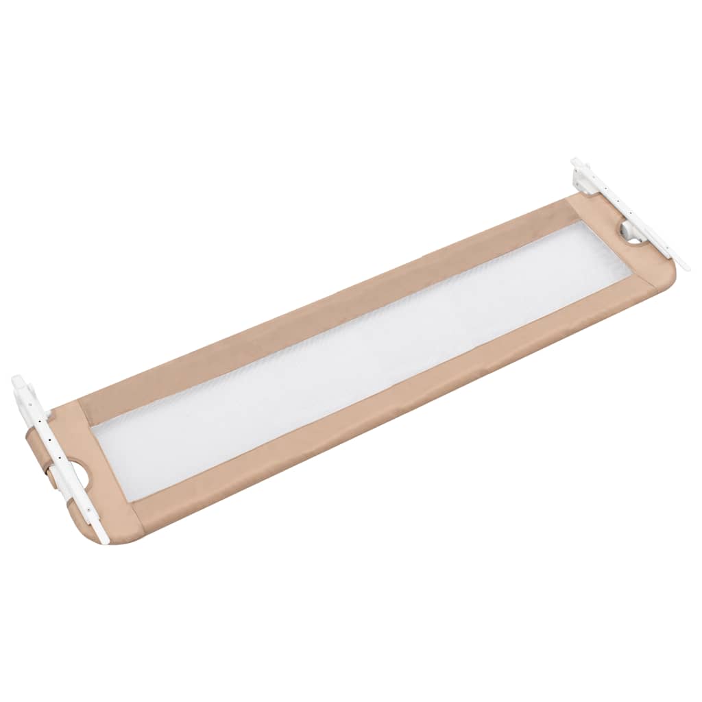 vidaXL Kleinkind-Bettschutzgitter Taupe 150x42 cm Polyester - Image 4