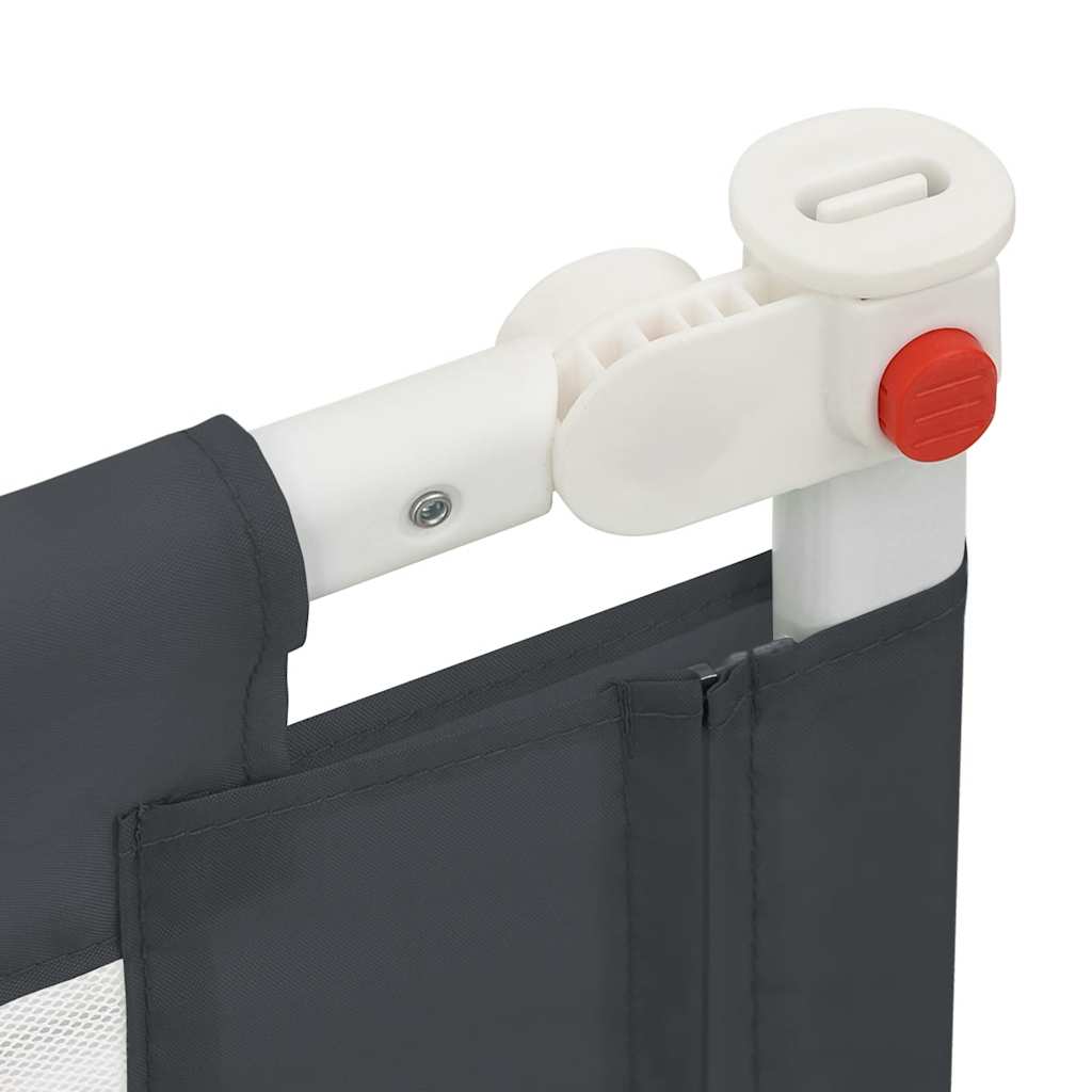 vidaXL Kleinkind-Bettschutzgitter Dunkelgrau 200x25 cm Stoff - Image 6
