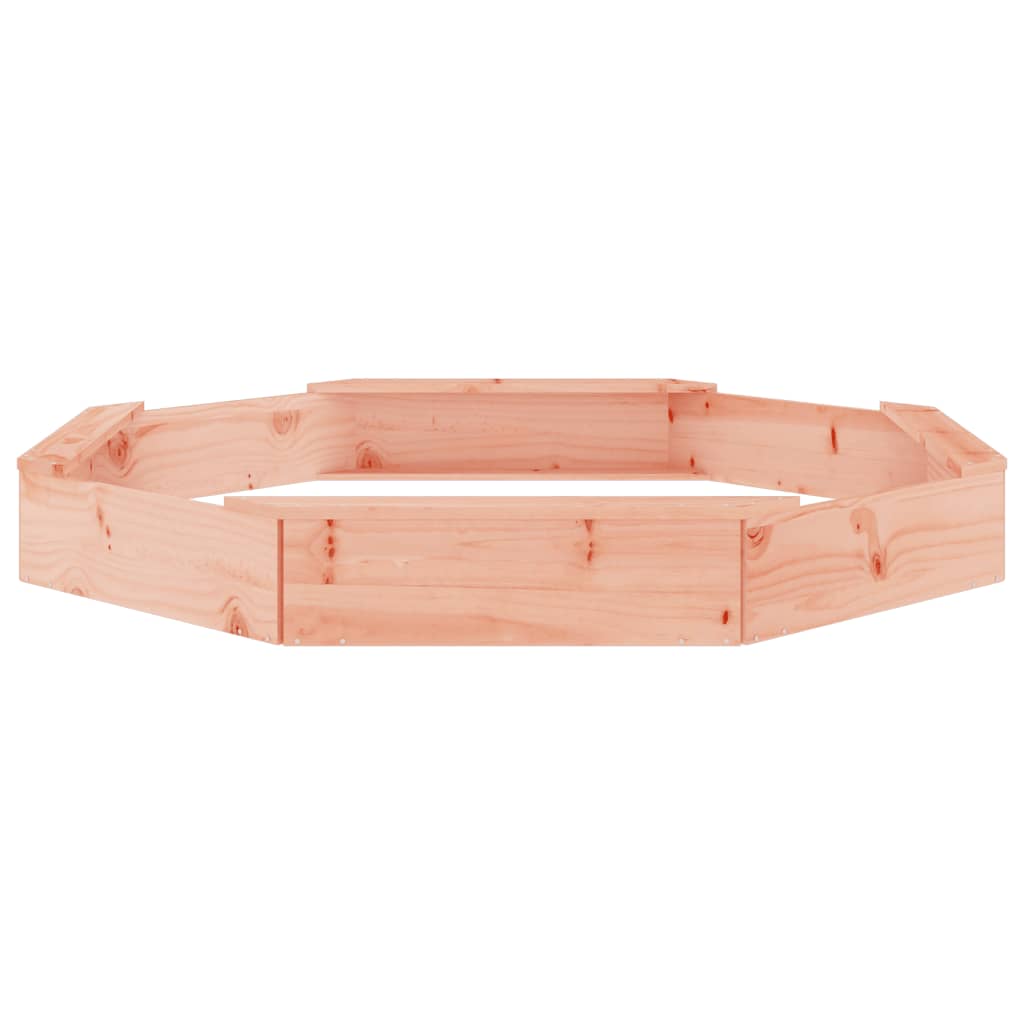 vidaXL Sandkasten mit Sitzen Achteck Massivholz Douglasie - Image 4
