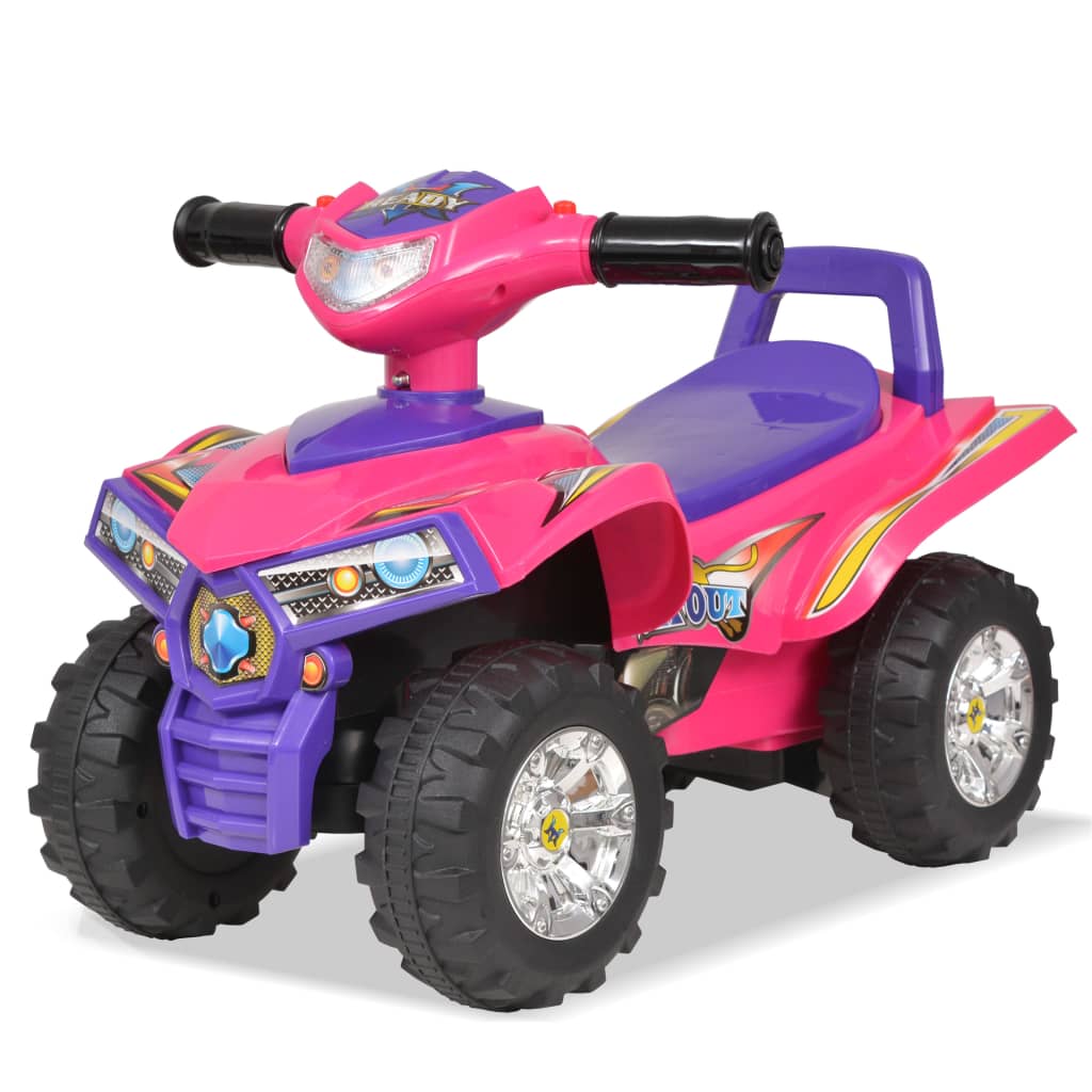 vidaXL Aufsitz-Quad für Kinder mit Sound und Licht Rosa und Lila
