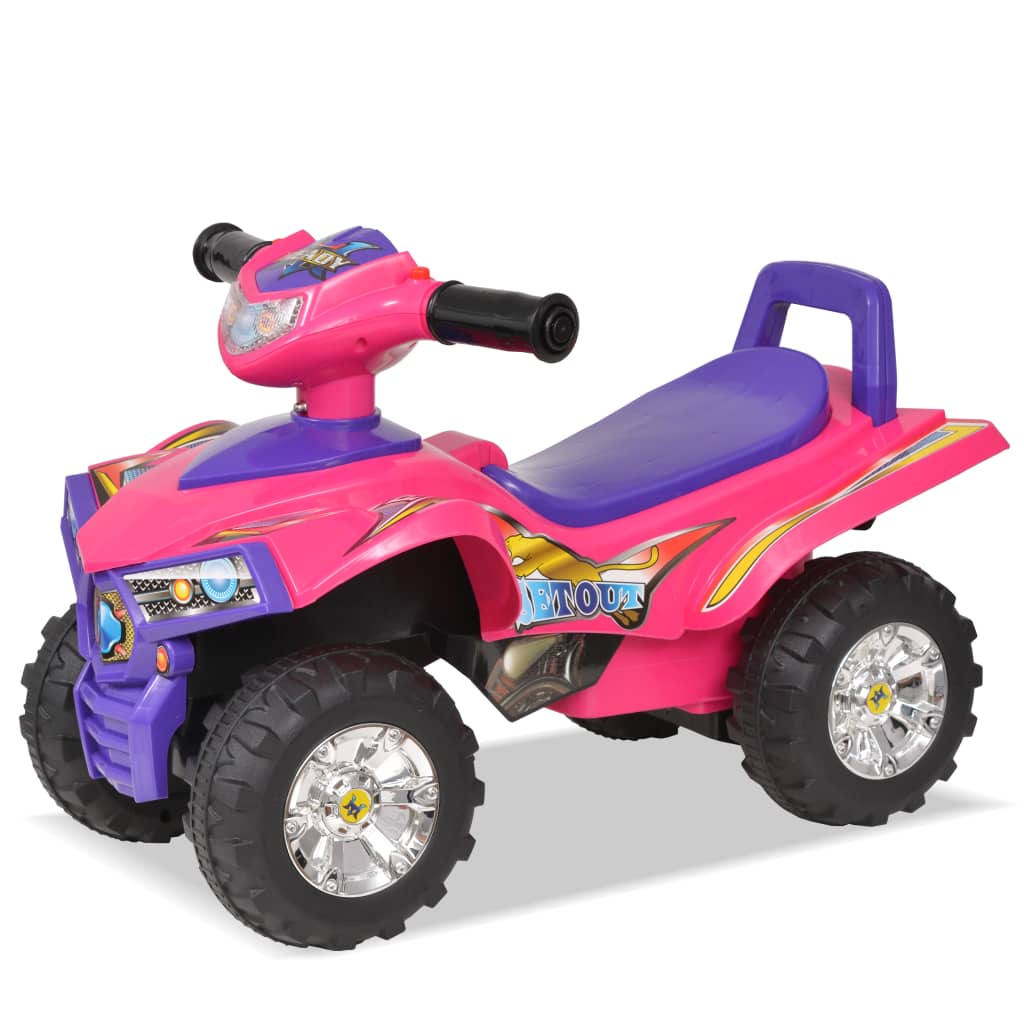 vidaXL Aufsitz-Quad für Kinder mit Sound und Licht Rosa und Lila - Image 3