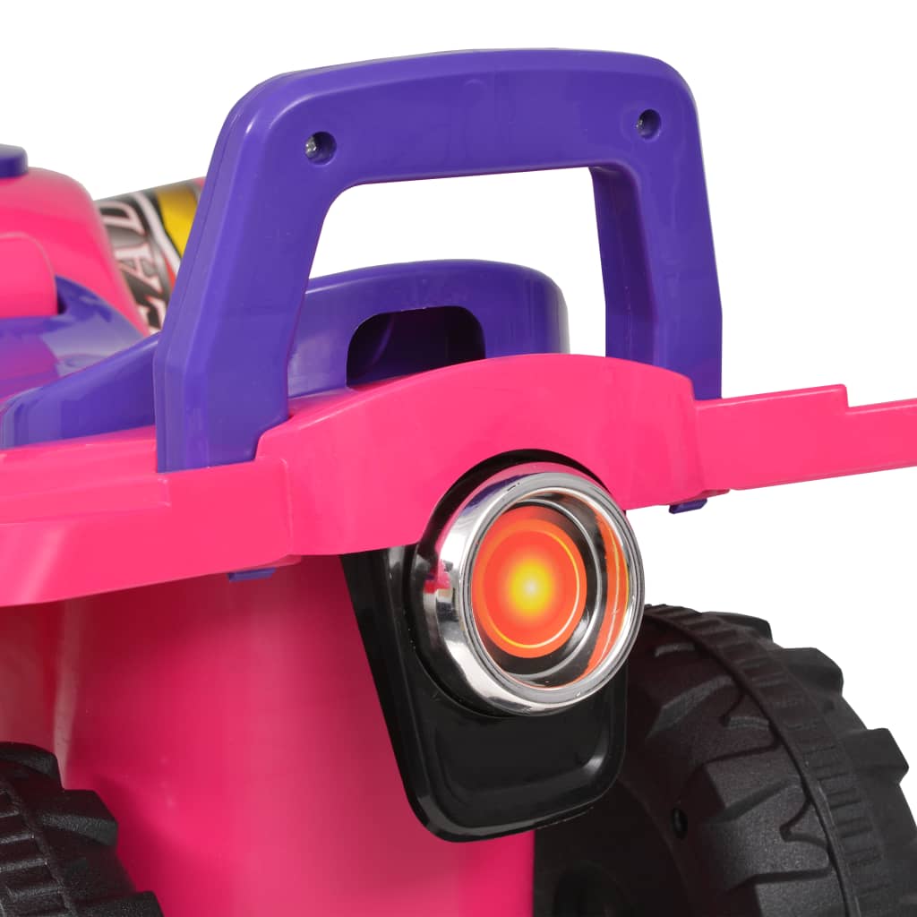 vidaXL Aufsitz-Quad für Kinder mit Sound und Licht Rosa und Lila - Image 6