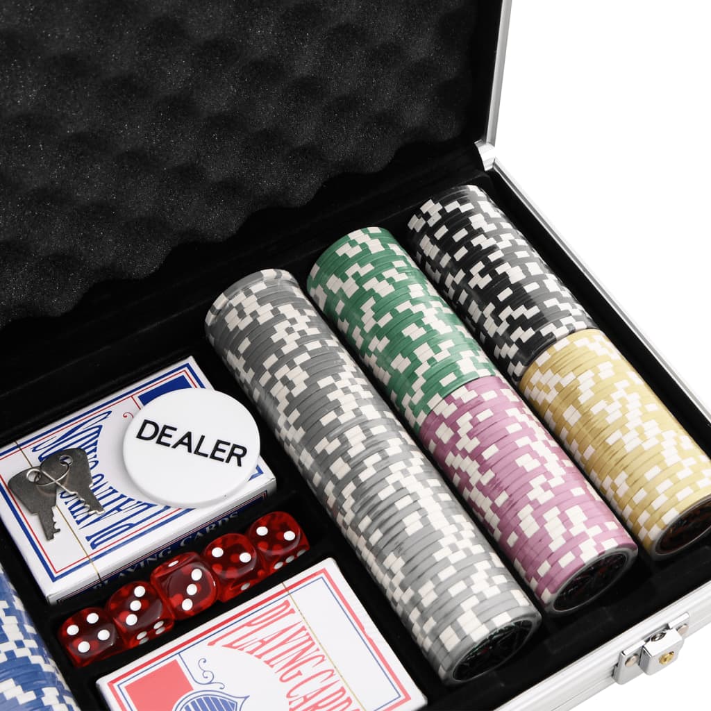 vidaXL Pokerchips-Set 300 Stk. 11,5 g - Image 6