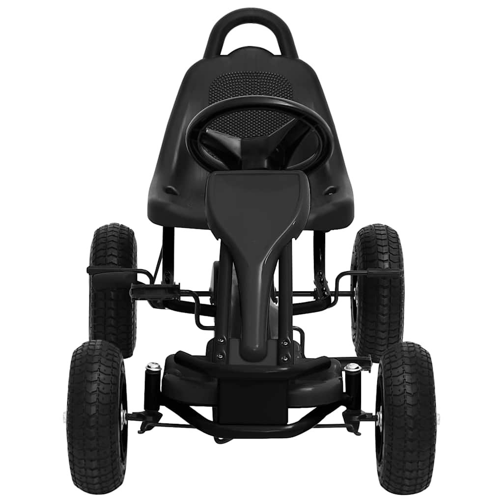 vidaXL Pedal Go-Kart mit Luftreifen Schwarz - Image 3