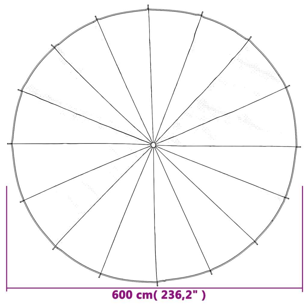vidaXL Schwungtuch für Kinder Ø6 m Stoff - Image 5