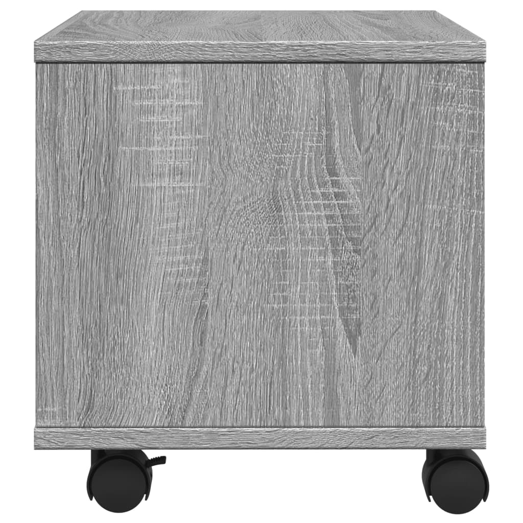 vidaXL Druckerständer mit Rollen Grau Sonoma 41x32x34,5 cm - Image 6