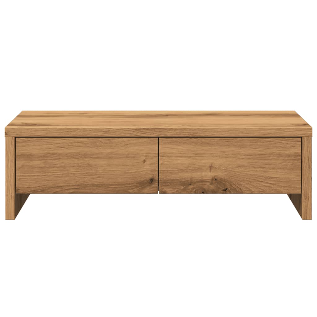 vidaXL Monitorständer mit Schubladen Artisan-Eiche 50x27x15 cm - Image 4
