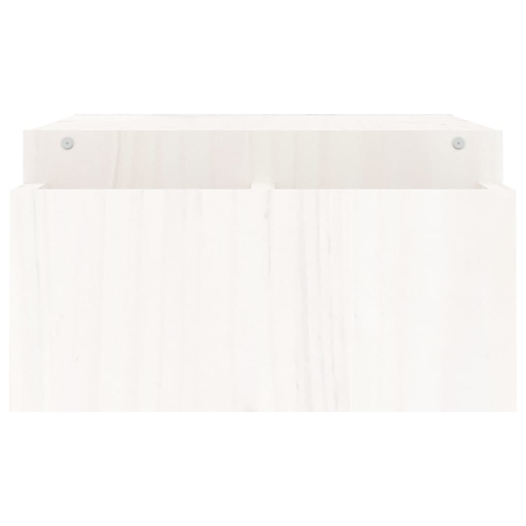 vidaXL Monitorständer Weiß 100x27,5x15 cm Massivholz Kiefer - Image 6