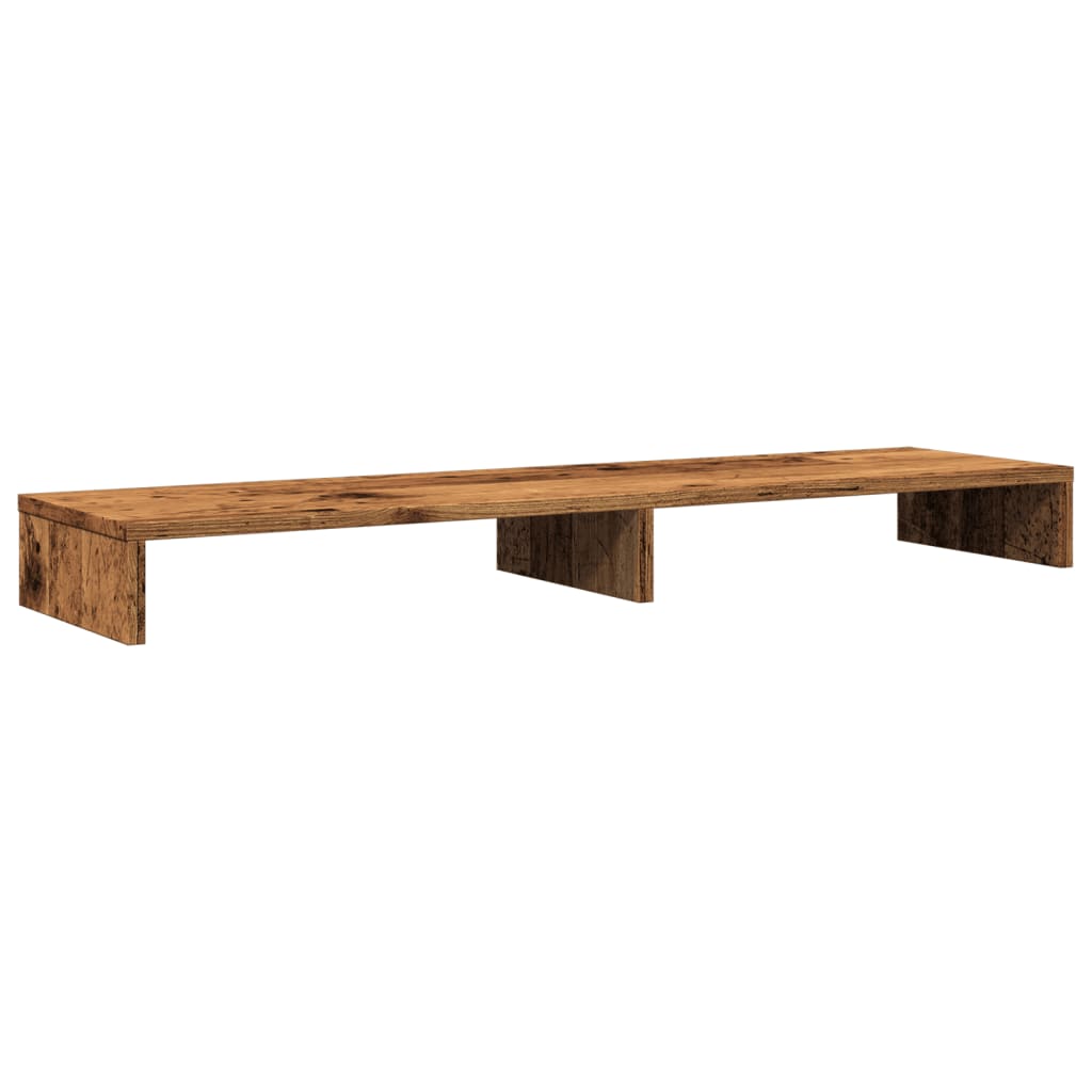 vidaXL Monitorständer Altholz-Optik 100x27x10 cm Holzwerkstoff - Image 6