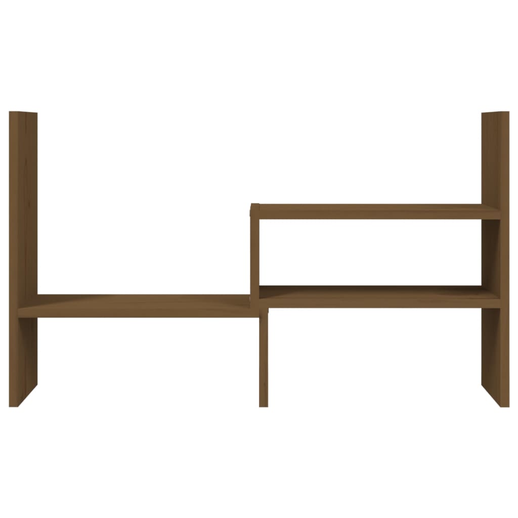 vidaXL Monitorständer Honigbraun (39-72)x17x43 cm Massivholz Kiefer - Image 6
