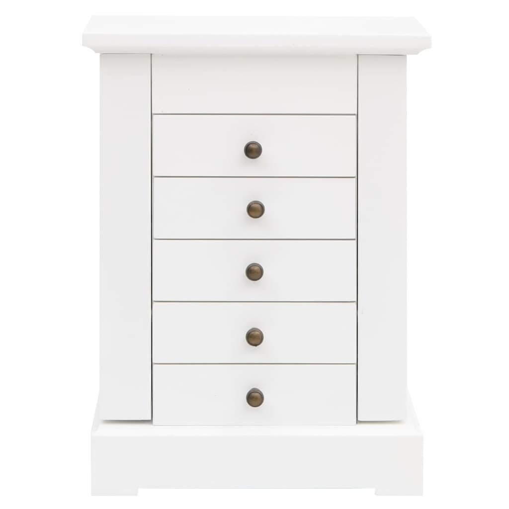 vidaXL Schmuckkasten mit Spiegel MDF 25 x 13,5 x 34 cm - Image 3