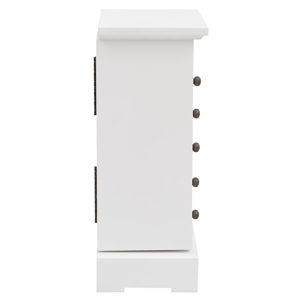 vidaXL Schmuckkasten mit Spiegel MDF 25 x 13,5 x 34 cm - Image 4