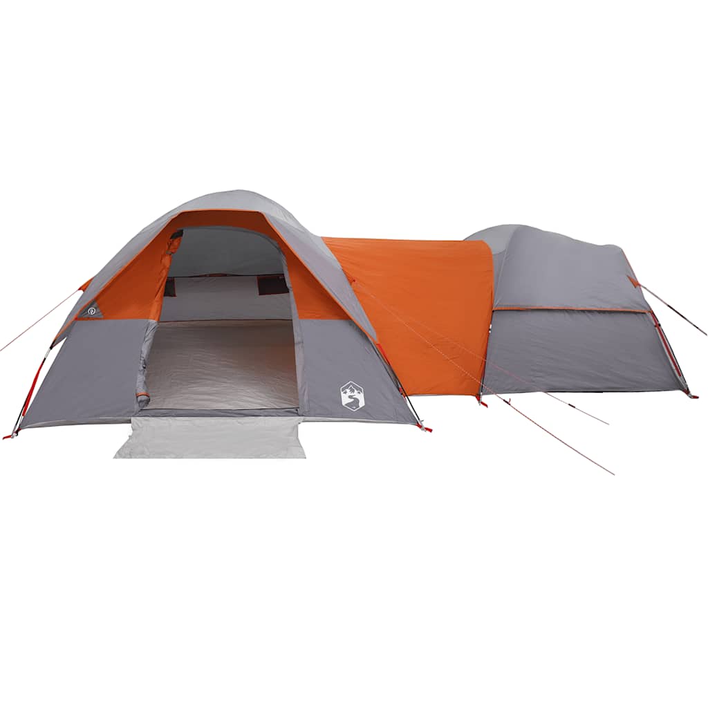 vidaXL Campingzelt 5 Personen Grau und Orange Wasserdicht - Image 5