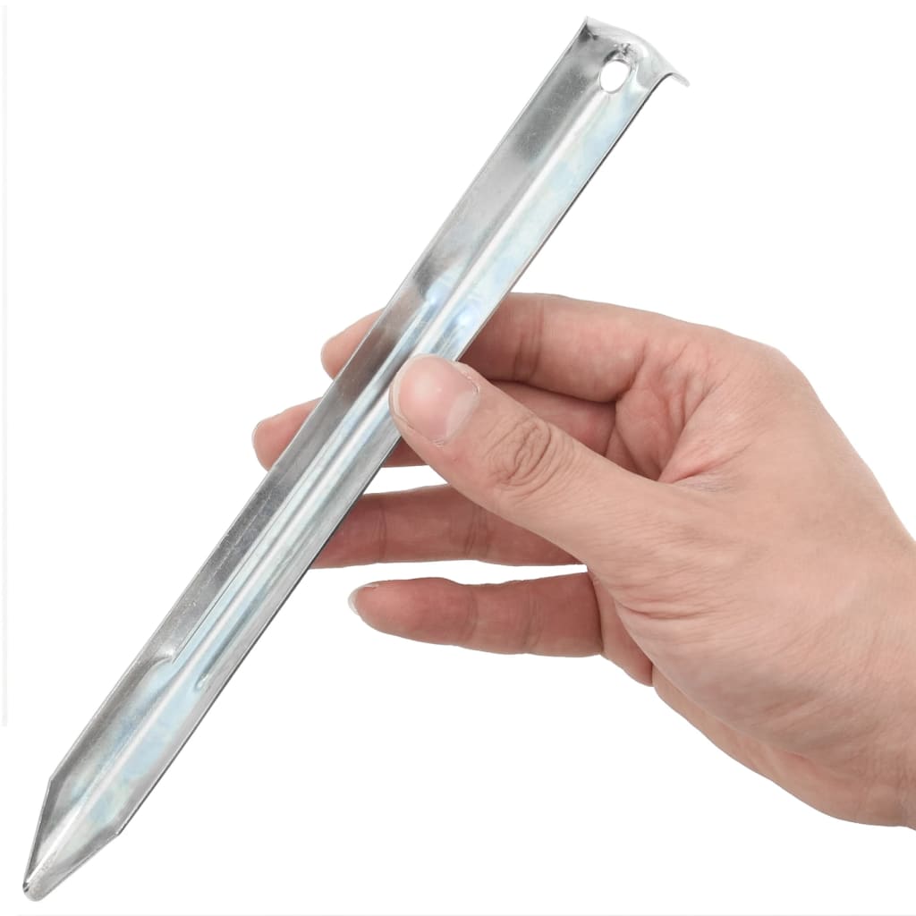 vidaXL Zeltheringe 24 Stk. 22 cm Ø20 mm Verzinkter Stahl - Image 3