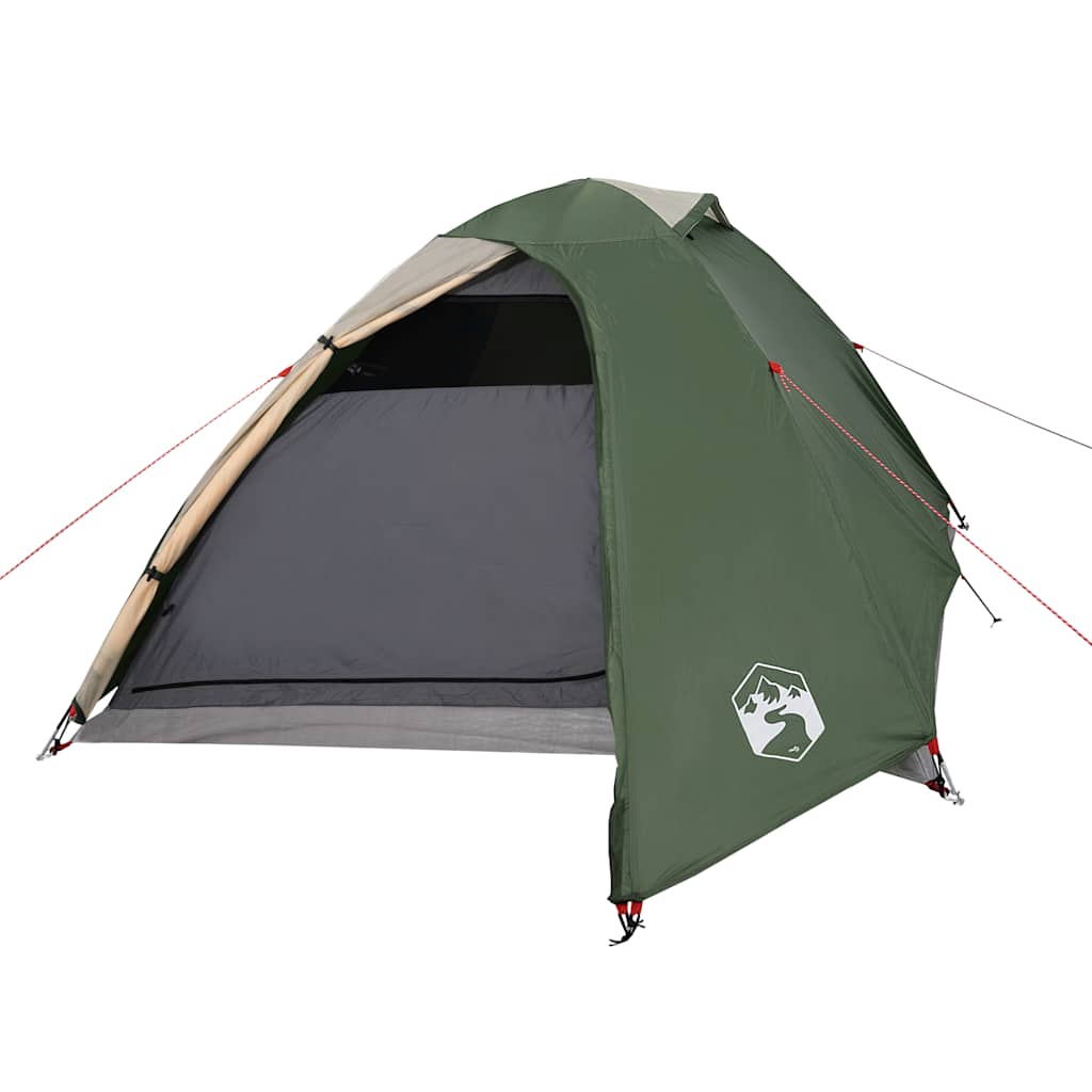 vidaXL Kuppel-Campingzelt 3 Personen Grün Wasserdicht - Image 4