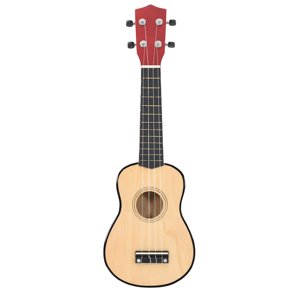 vidaXL Sopran Ukulele Set für Kinder mit Tasche Dunkles Holz 21" - Image 3