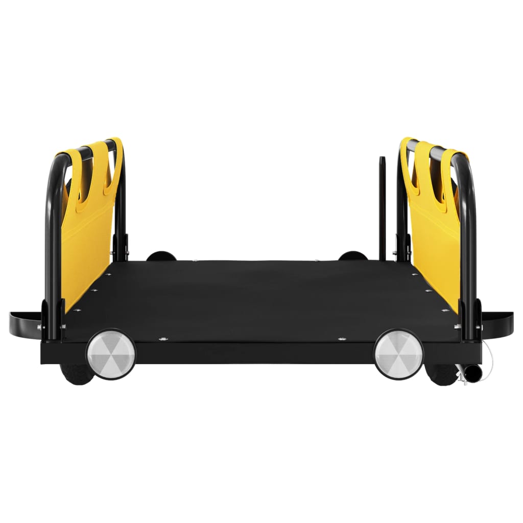 vidaXL Fahrradanhänger Gelb Oxford-Gewebe und Eisen - Image 5